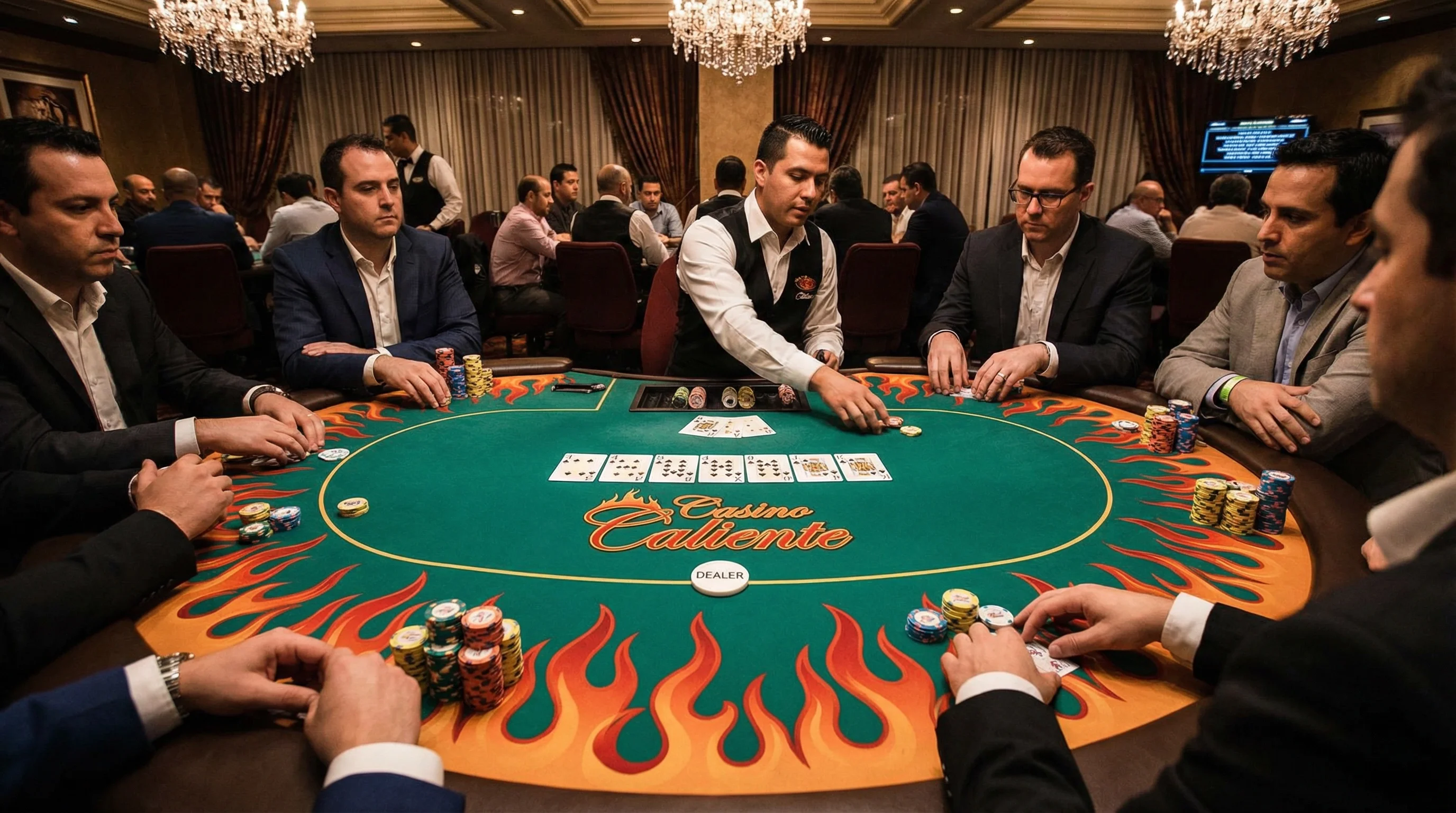 Mesa de Póker Texas Hold'em torneo